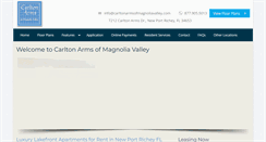 Desktop Screenshot of carltonarmsofmagnoliavalley.com